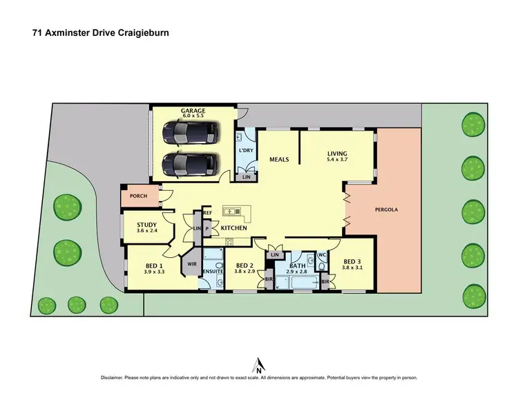 Floorplan of Homely house listing, 71 Axminster Drive, Craigieburn VIC 3064