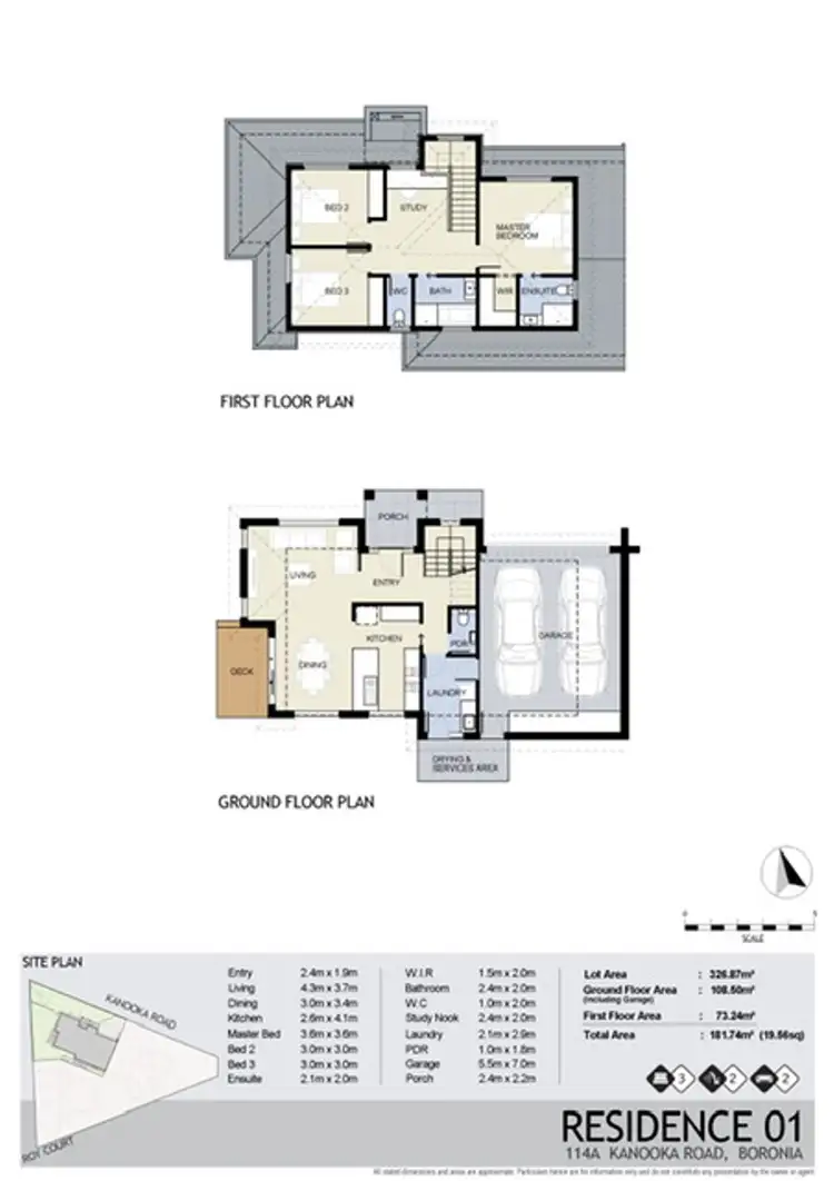 Floorplan of Homely townhouse listing, 114A Kanooka Road, Boronia VIC 3155