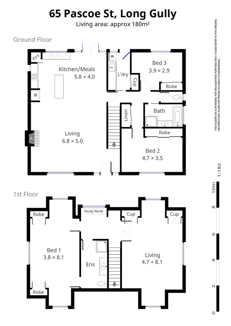 Floorplan of Homely house listing, 65 Pascoe Street, Long Gully VIC 3550