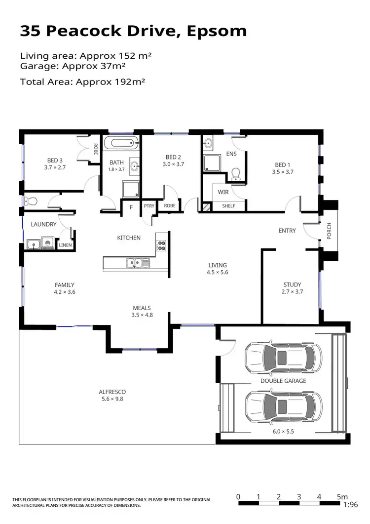 Floorplan of Homely house listing, 35 Peacock Drive, Epsom VIC 3551