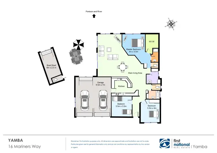 Floorplan of Homely house listing, 16 Mariners Way, Yamba NSW 2464