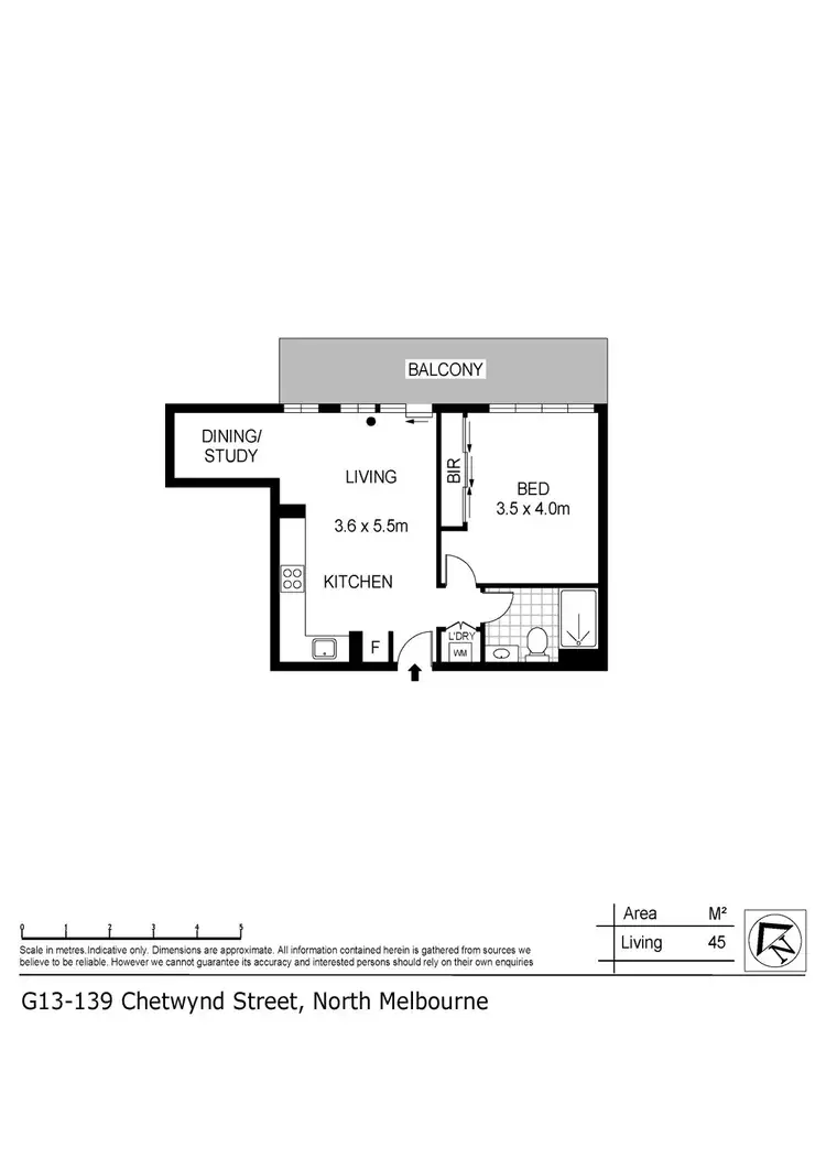 Floorplan of Homely apartment listing, G13/139 Chetwynd Street, North Melbourne VIC 3051
