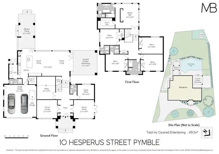 Floorplan of Homely house listing, 10 Hesperus Street, Pymble NSW 2073
