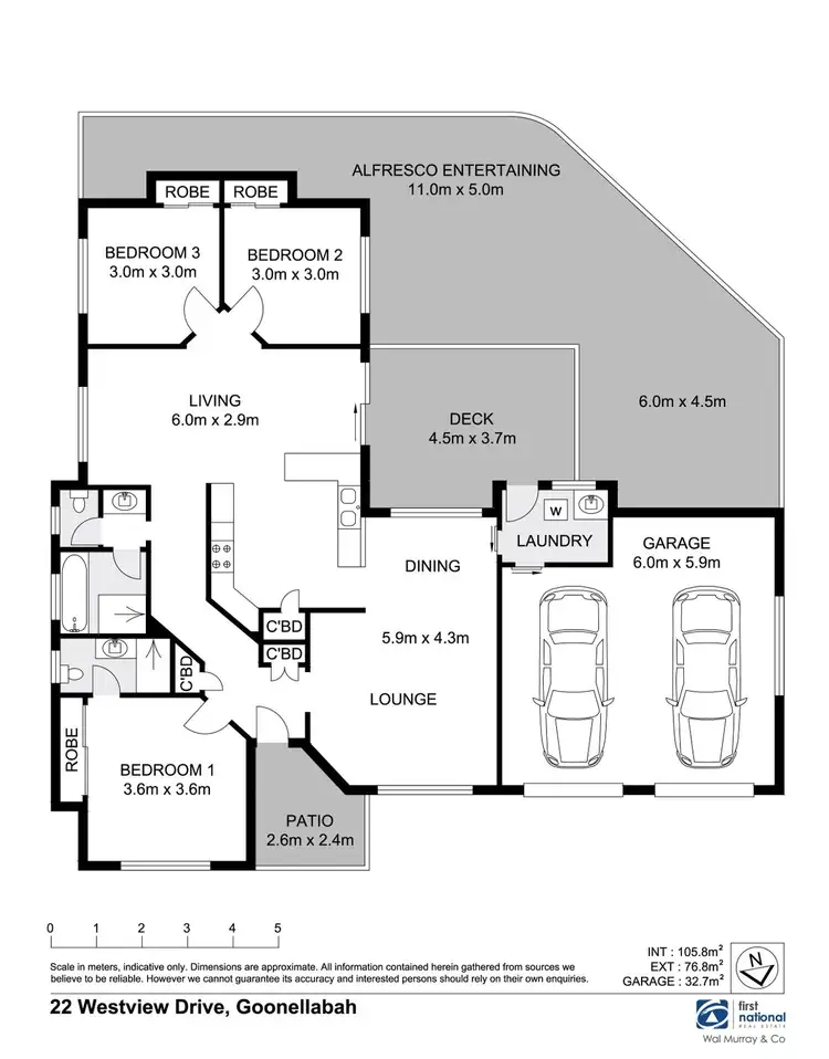 Floorplan of Homely house listing, 22 Westview Drive, Goonellabah NSW 2480