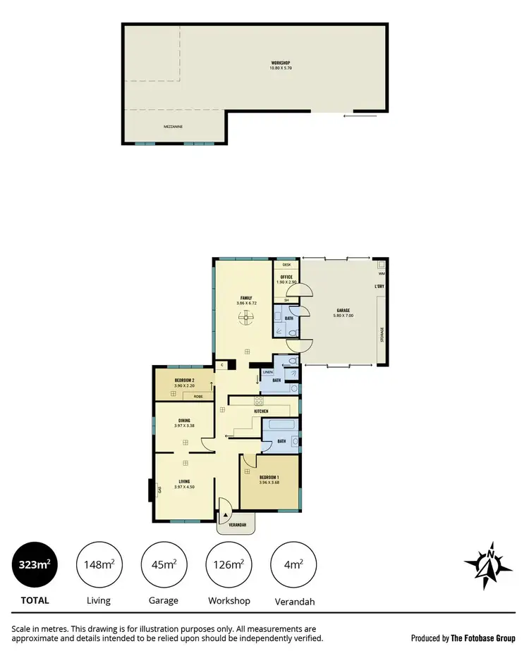 Floorplan of Homely house listing, 8 - 10 Paringa Avenue, Somerton Park SA 5044