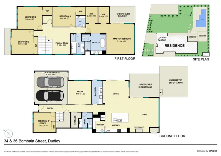 Floorplan of Homely house listing, 34 & 36 Bombala Street, Dudley NSW 2290