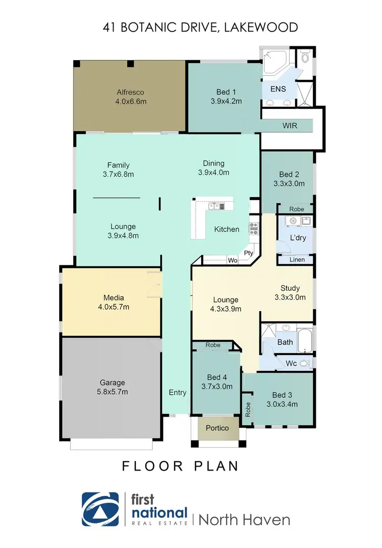 Floorplan of Homely house listing, 41 Botanic Drive, Lakewood NSW 2443