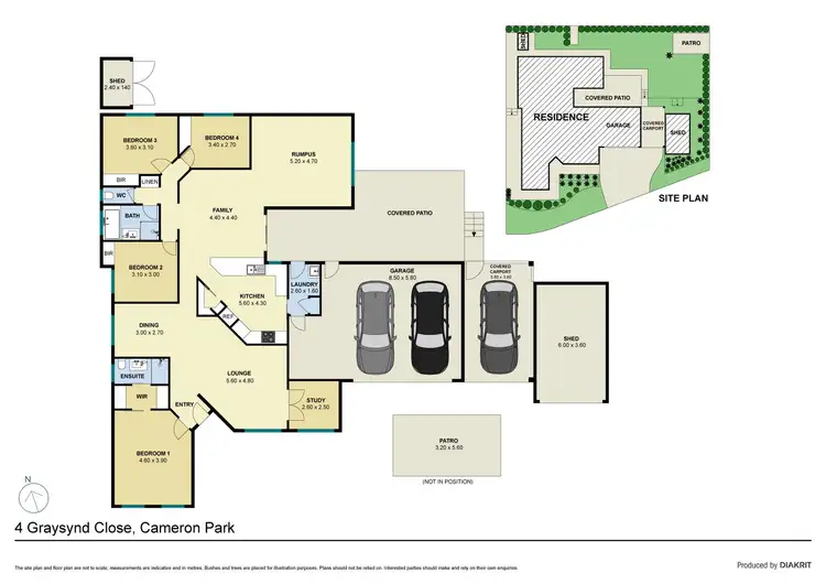Floorplan of Homely house listing, 4 Graysynd Circuit, Cameron Park NSW 2285