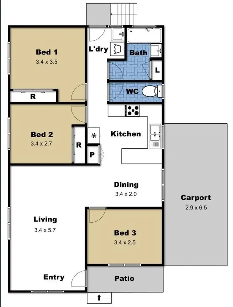 Floorplan of Homely other listing, Address available on request