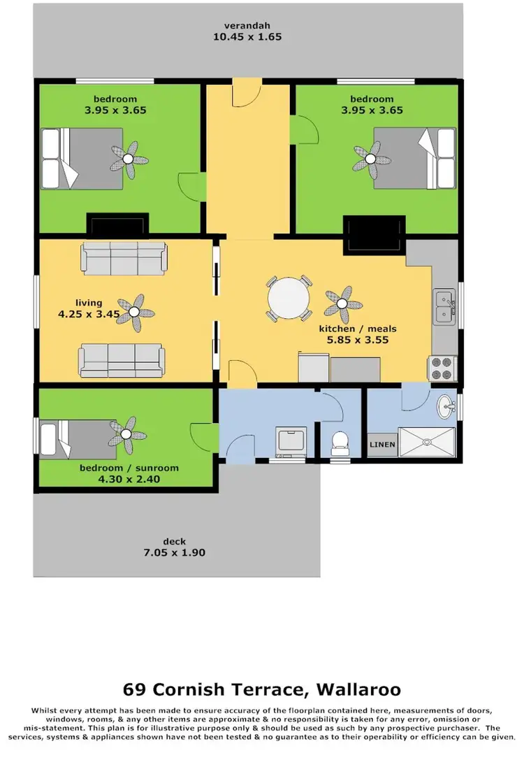 Floorplan of Homely house listing, 69 Cornish Terrace, Wallaroo SA 5556