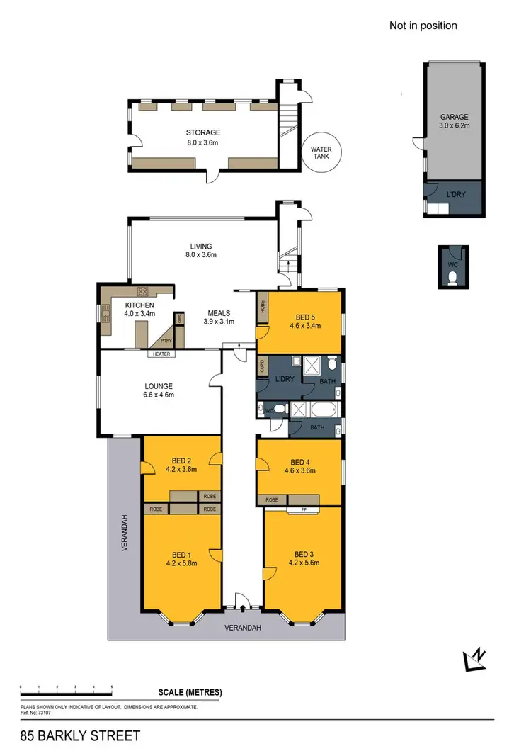 Floorplan of Homely house listing, 85 Barkly Street, Bendigo VIC 3550