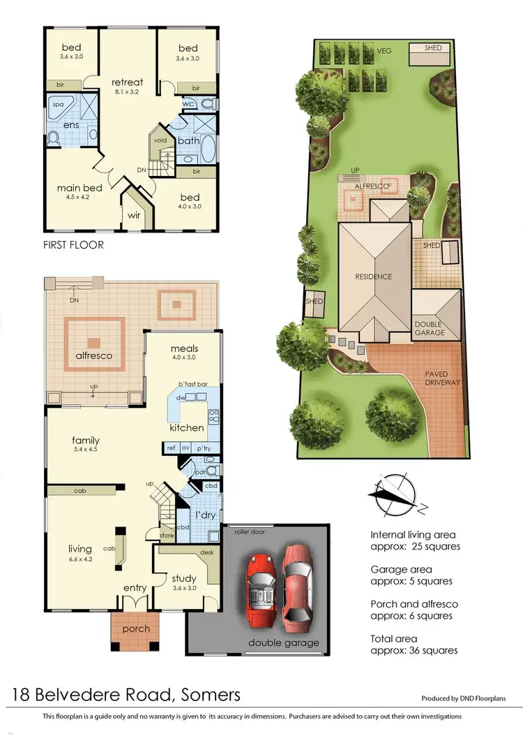 Floorplan of Homely house listing, 18 Belvedere Road, Somers VIC 3927