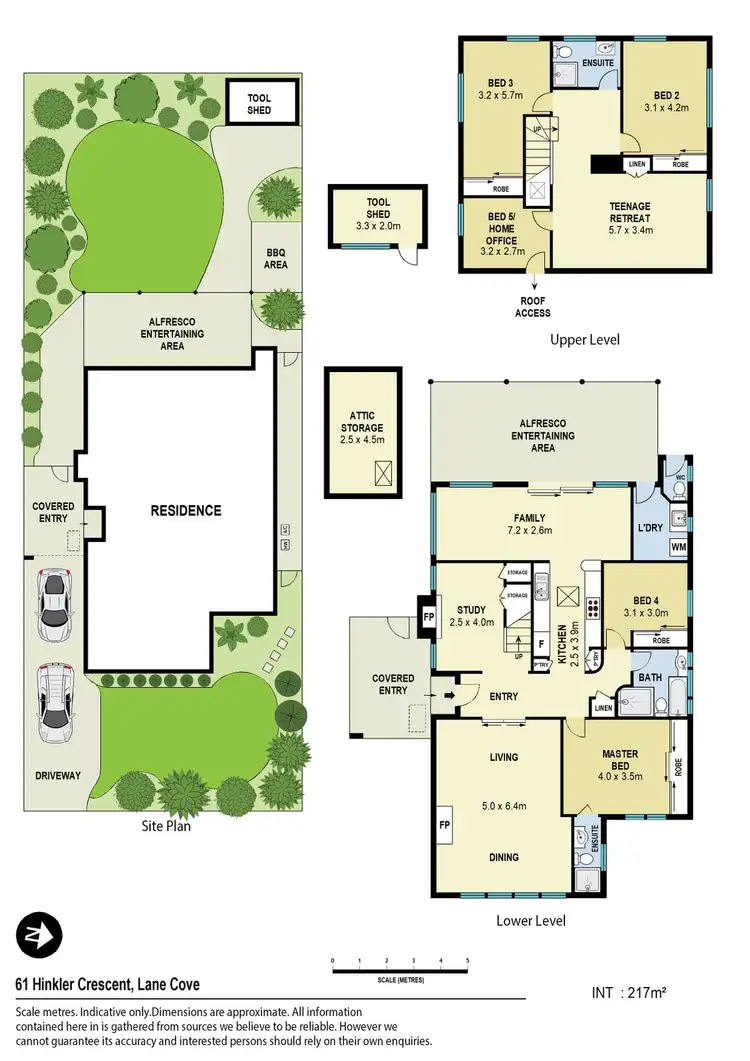 Floorplan of Homely house listing, 61 Hinkler Crescent, Lane Cove NSW 2066