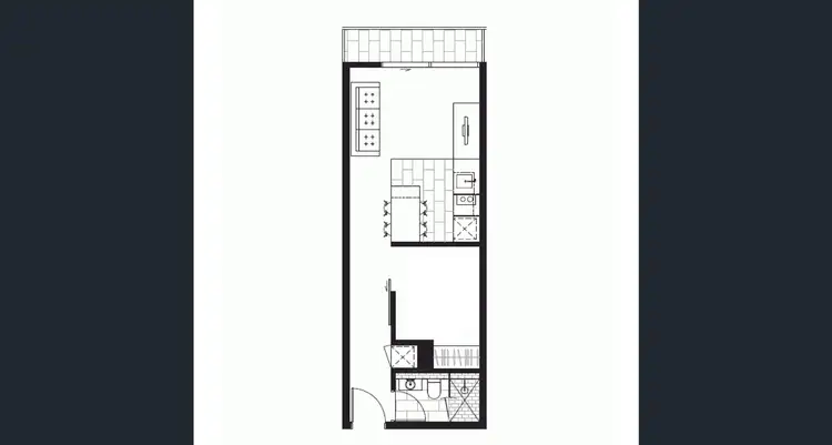 Floorplan of Homely apartment listing, 1806/555 Swanston Street, Melbourne VIC 3000