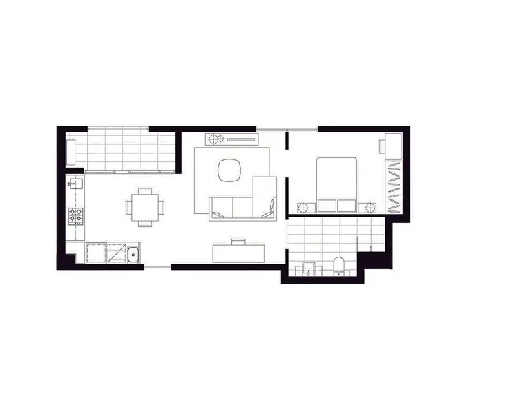 Floorplan of Homely apartment listing, 209/77 Galada Avenue, Parkville VIC 3052