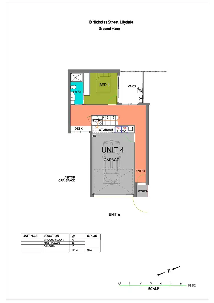 Floorplan of Homely townhouse listing, 4 Rundel Close(also knows as 4/18 Nicholas Street ), Lilydale VIC 3140