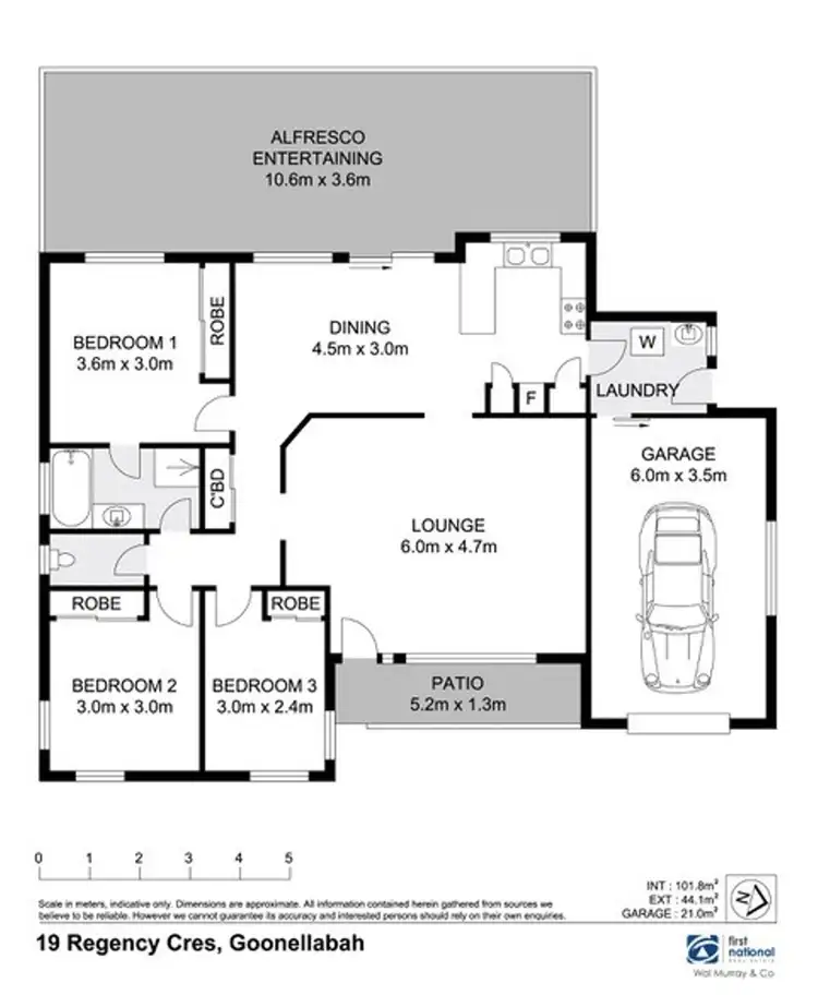 Floorplan of Homely house listing, 19 Regency Crescent, Goonellabah NSW 2480