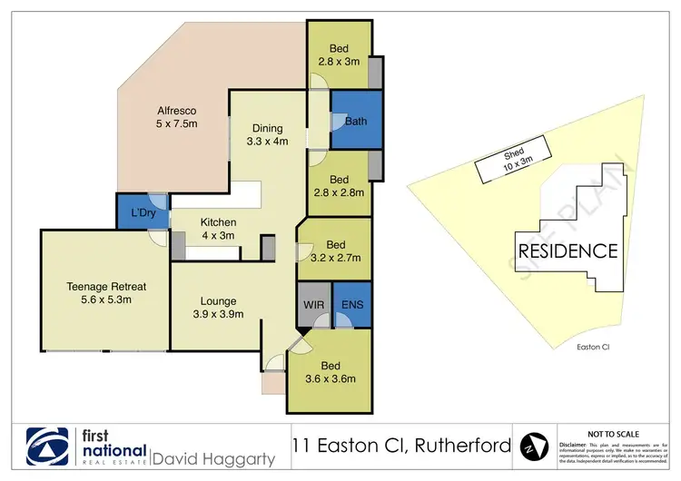 Floorplan of Homely house listing, 11 Easton Close, Rutherford NSW 2320