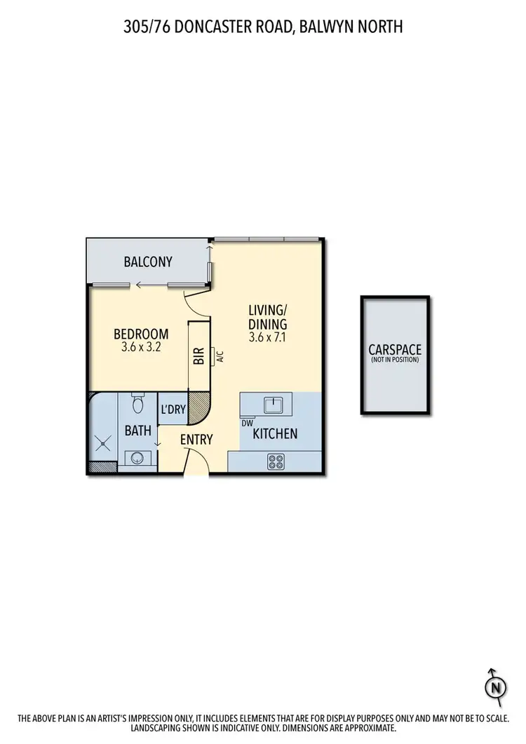Floorplan of Homely apartment listing, 305/76-78 Doncaster Road, Balwyn North VIC 3104