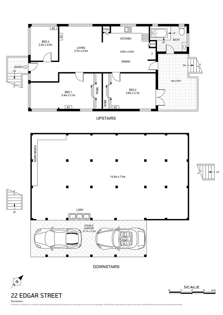 Floorplan of Homely house listing, 22 Edgar Street, Bungalow QLD 4870