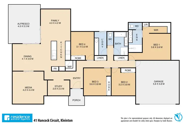 Floorplan of Homely house listing, 41 Hancock Circuit, Kleinton QLD 4352