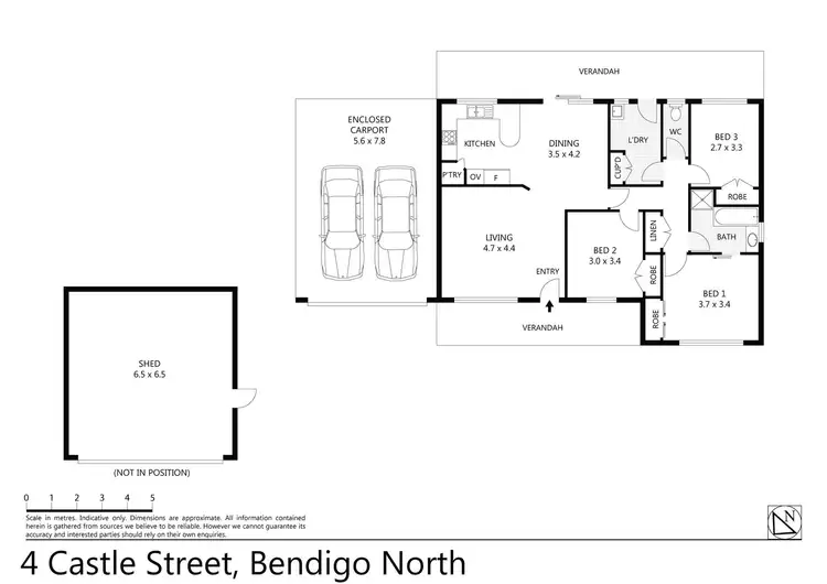 Floorplan of Homely house listing, 4 Castle Street, North Bendigo VIC 3550