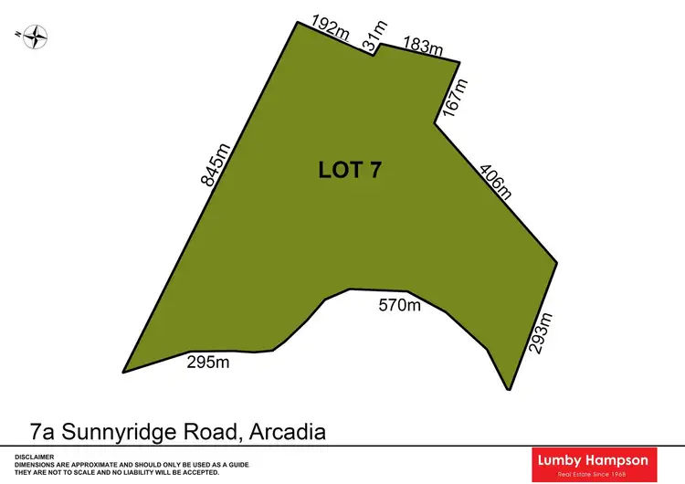 Floorplan of Homely land listing, 7A Sunnyridge Road, Arcadia NSW 2159