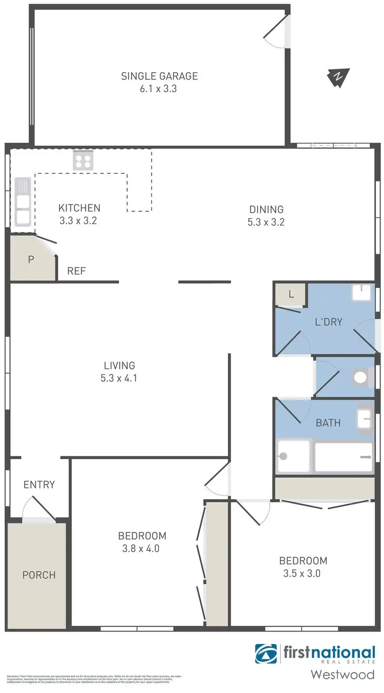 Floorplan of Homely unit listing, 46A Duncans Road, Werribee VIC 3030