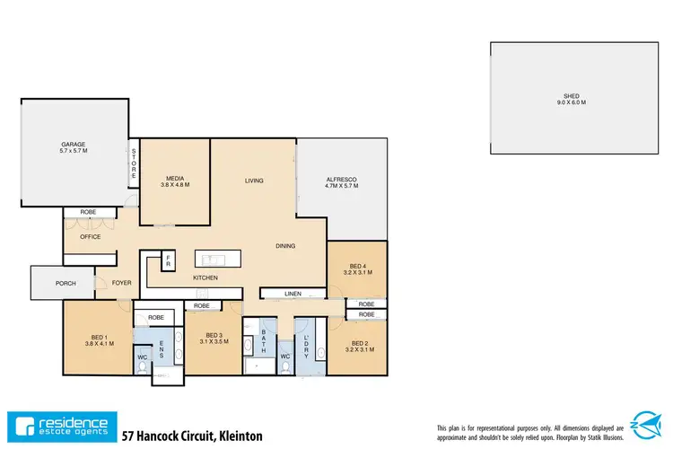 Floorplan of Homely house listing, 57 Hancock Circuit, Kleinton QLD 4352