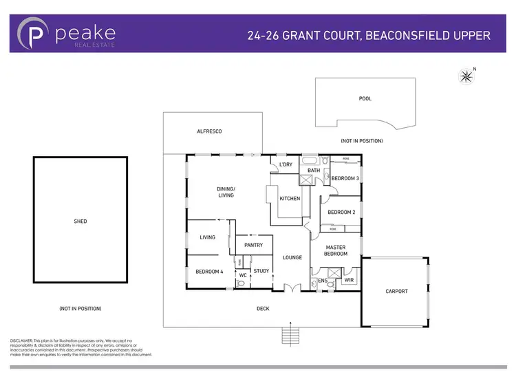 Floorplan of Homely house listing, 24-26 Grant Court, Beaconsfield Upper VIC 3808