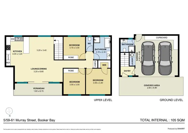 Floorplan of Homely townhouse listing, 5/59-61 Murray Street, Booker Bay NSW 2257