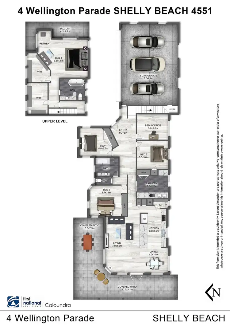 Floorplan of Homely house listing, 4 Wellington Parade, Shelly Beach QLD 4551