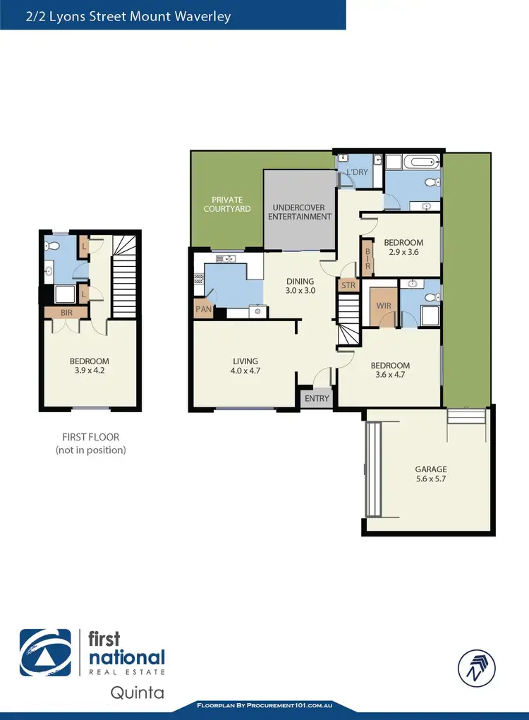 Floorplan of Homely house listing, 2/2 Lyons Street, Mount Waverley VIC 3149
