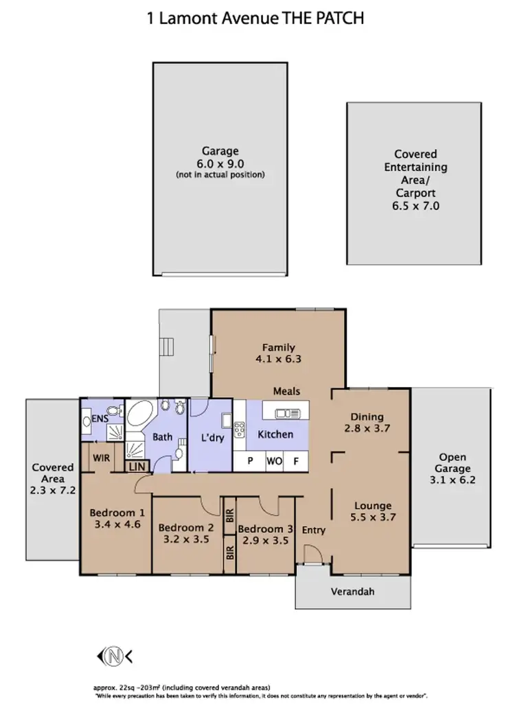 Floorplan of Homely house listing, 1 Lamont Avenue, The Patch VIC 3792