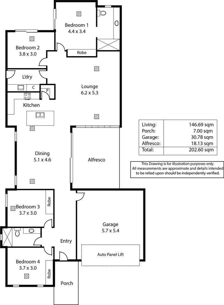 Floorplan of Homely house listing, 28 Isaacs Way, Evanston South SA 5116