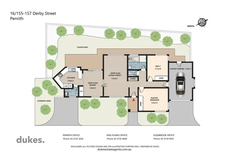 Floorplan of Homely villa listing, 16/155-157 Derby Street, Penrith NSW 2750