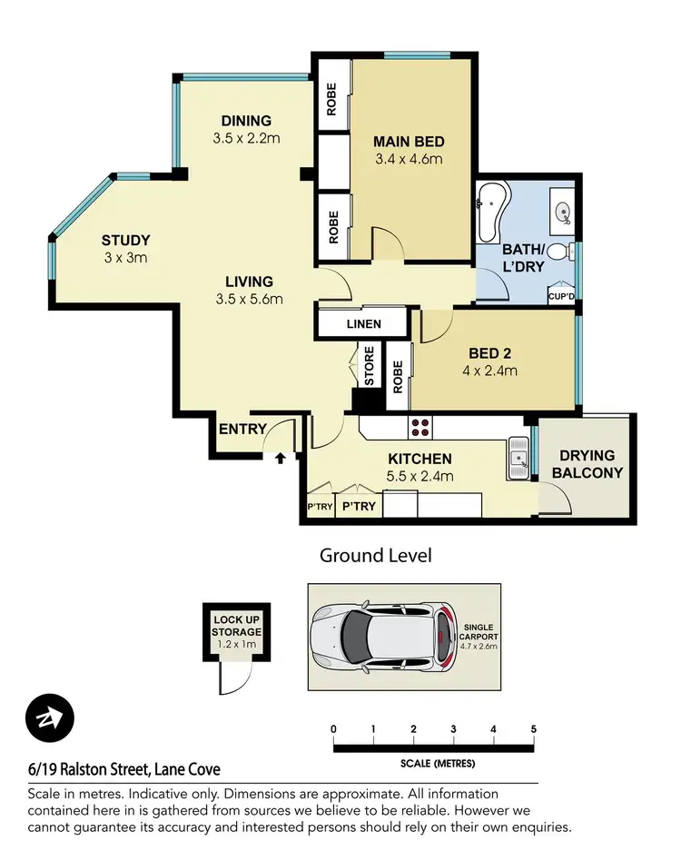 Floorplan of Homely apartment listing, 6/19 Ralston Street, Lane Cove NSW 2066