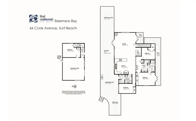 Floorplan of Homely house listing, 66 Cook Avenue, Surf Beach NSW 2536