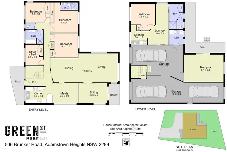 Floorplan of Homely house listing, 506 Brunker Road, Adamstown Heights NSW 2289