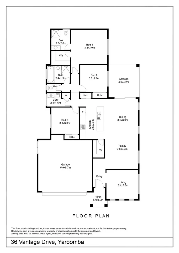Floorplan of Homely house listing, 36 Vantage Drive, Yaroomba QLD 4573