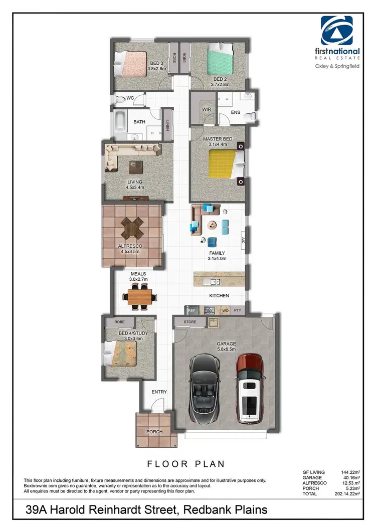 Floorplan of Homely house listing, 39A Harold Reinhardt Drive, Redbank Plains QLD 4301