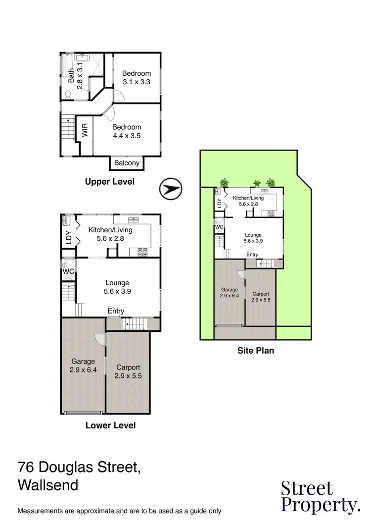 Floorplan of Homely house listing, 76 Douglas Street, Wallsend NSW 2287