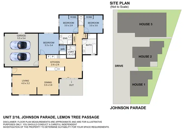 Floorplan of Homely villa listing, 2/16 Johnson Parade, Lemon Tree Passage NSW 2319