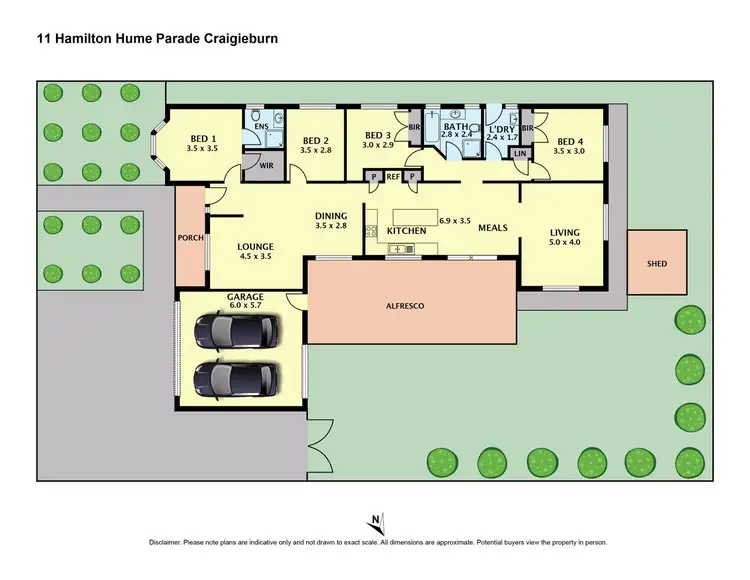 Floorplan of Homely house listing, 11 Hamilton Hume Parade, Craigieburn VIC 3064