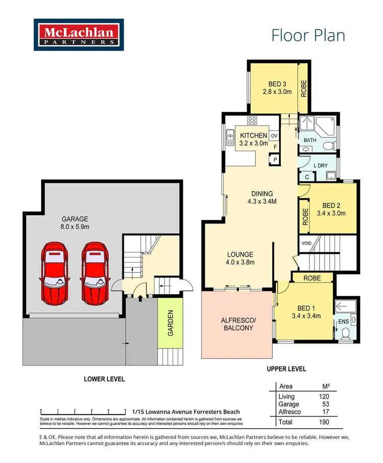 Floorplan of Homely house listing, 1/15 Lowanna Avenue, Forresters Beach NSW 2260