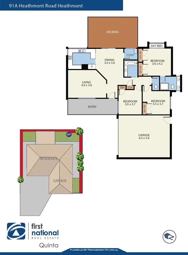 Floorplan of Homely house listing, 91A Heathmont Road, Heathmont VIC 3135