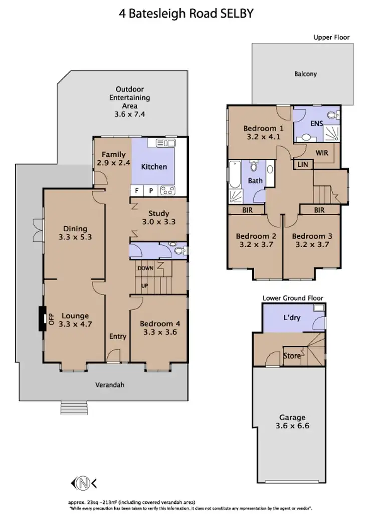 Floorplan of Homely house listing, 4 Batesleigh Road, Selby VIC 3159