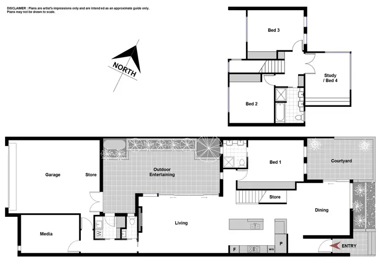 Floorplan of Homely house listing, 78 Printers Way, Kingston ACT 2604