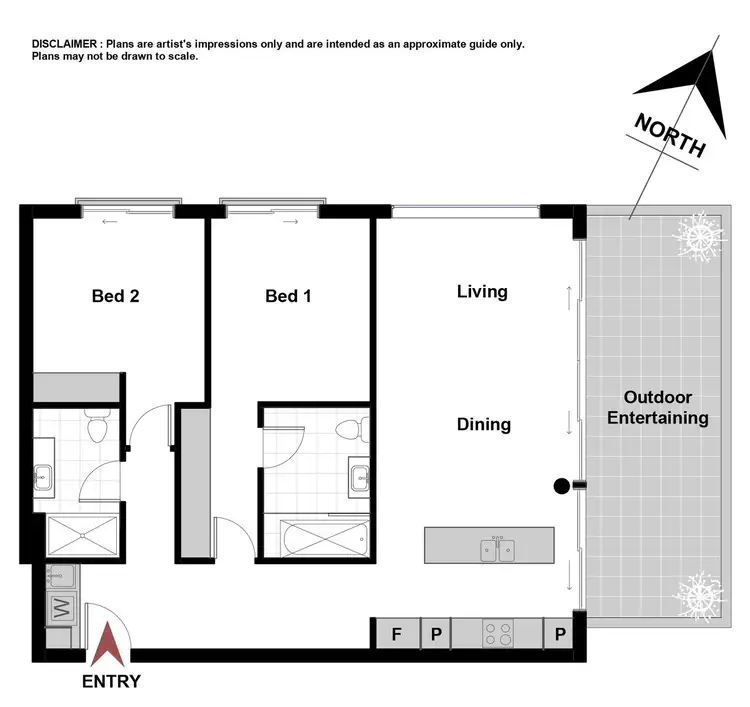 Floorplan of Homely unit listing, 7/8 Trevillian Quay, Kingston ACT 2604