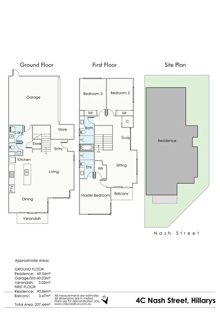 Floorplan of Homely house listing, 4C Nash Street, Hillarys WA 6025